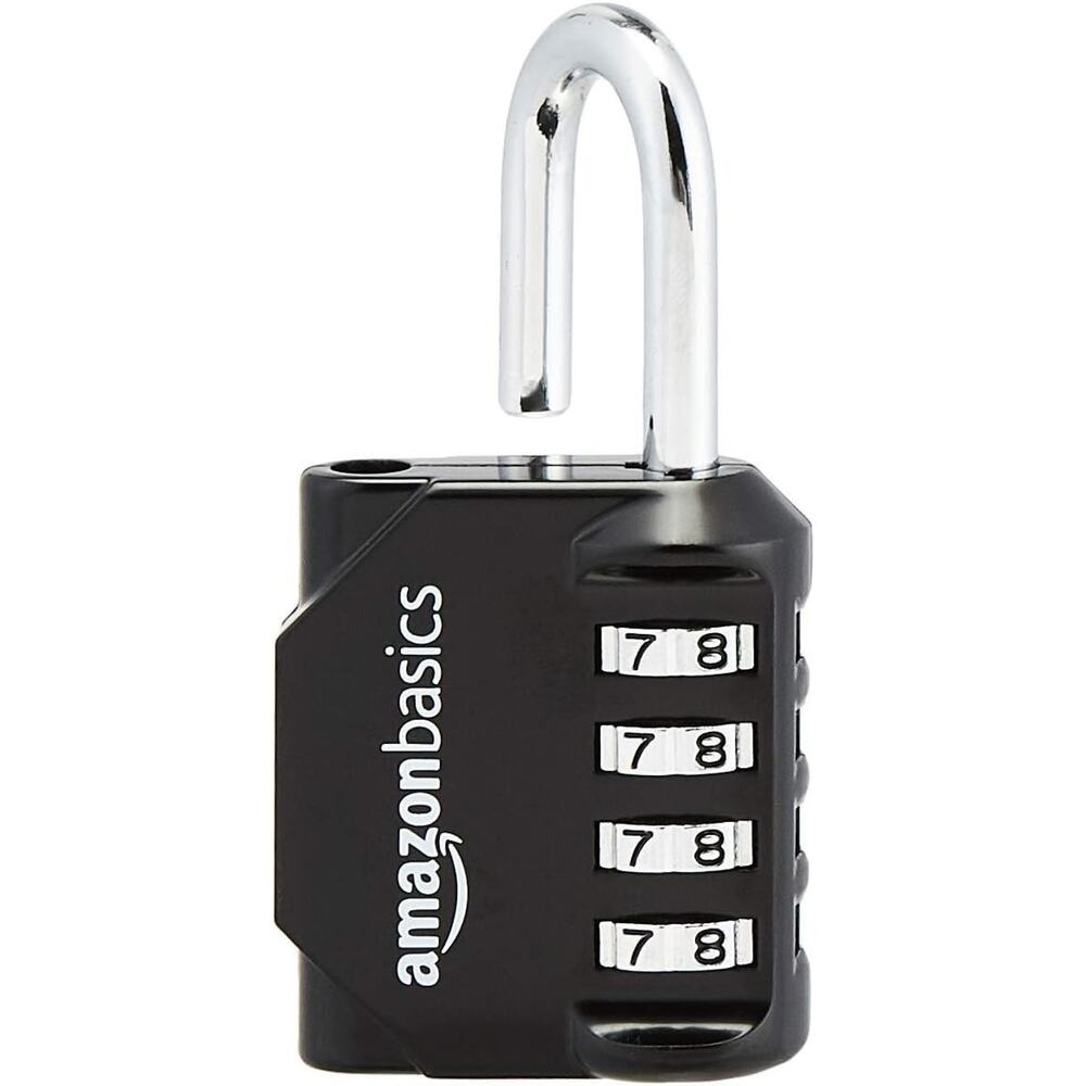 🔥Secure 4-Digit Combination Lock 2-Pack in Black & Silver Keyless Convenience🔥 - Picture 3 of 4